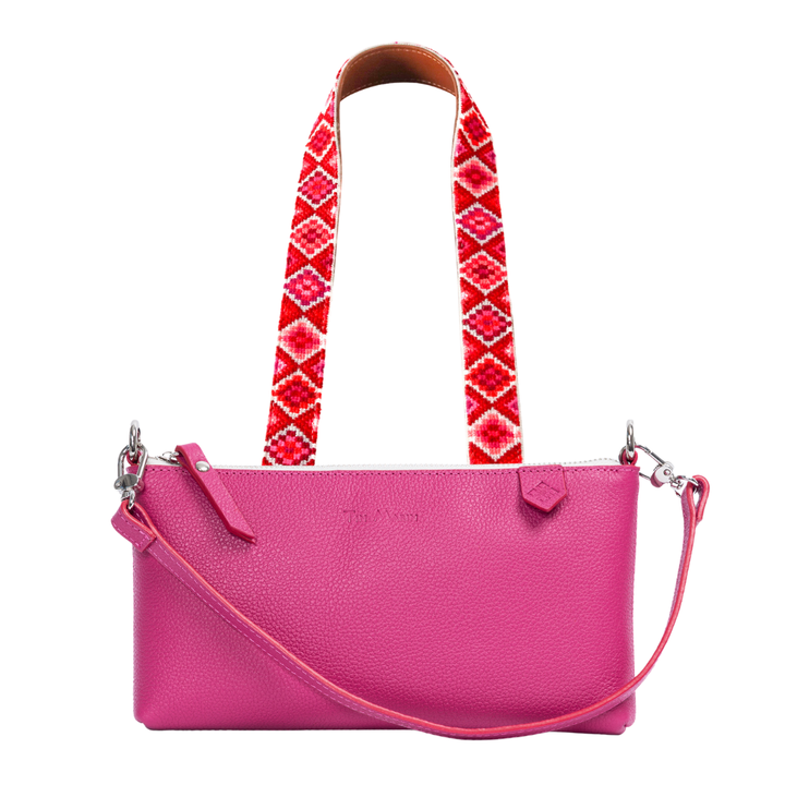 Elia Leather Bag & Mai Woven Strap