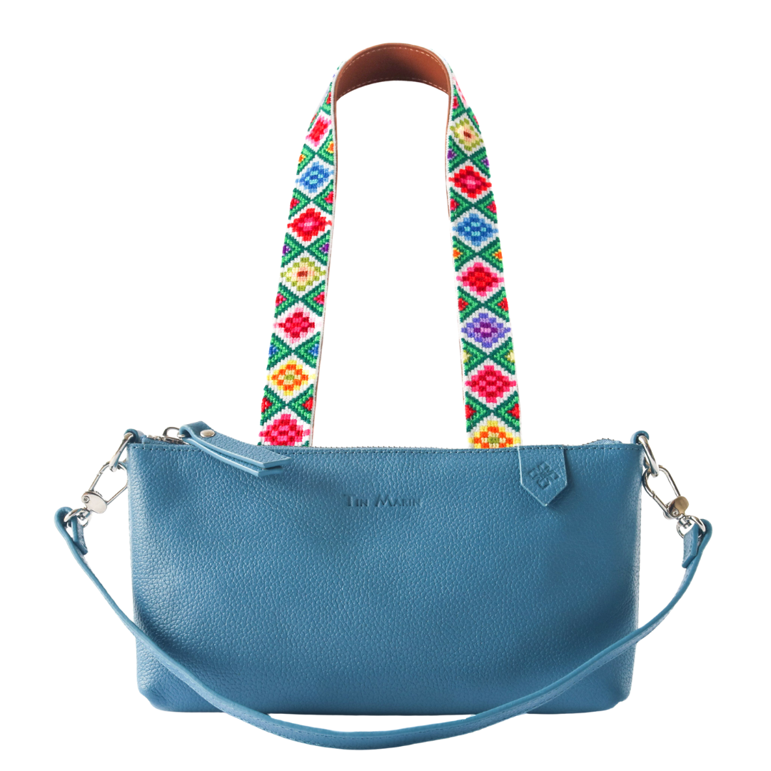 Elia Leather Bag & Mai Woven Strap