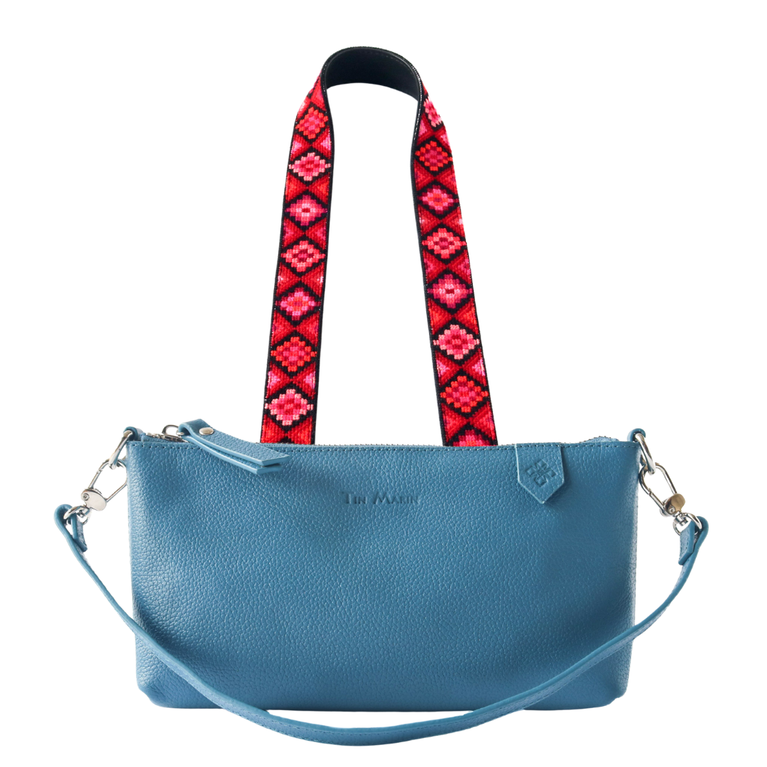 Elia Leather Bag & Mai Woven Strap