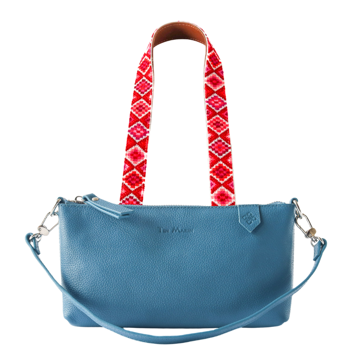 Elia Leather Bag & Mai Woven Strap