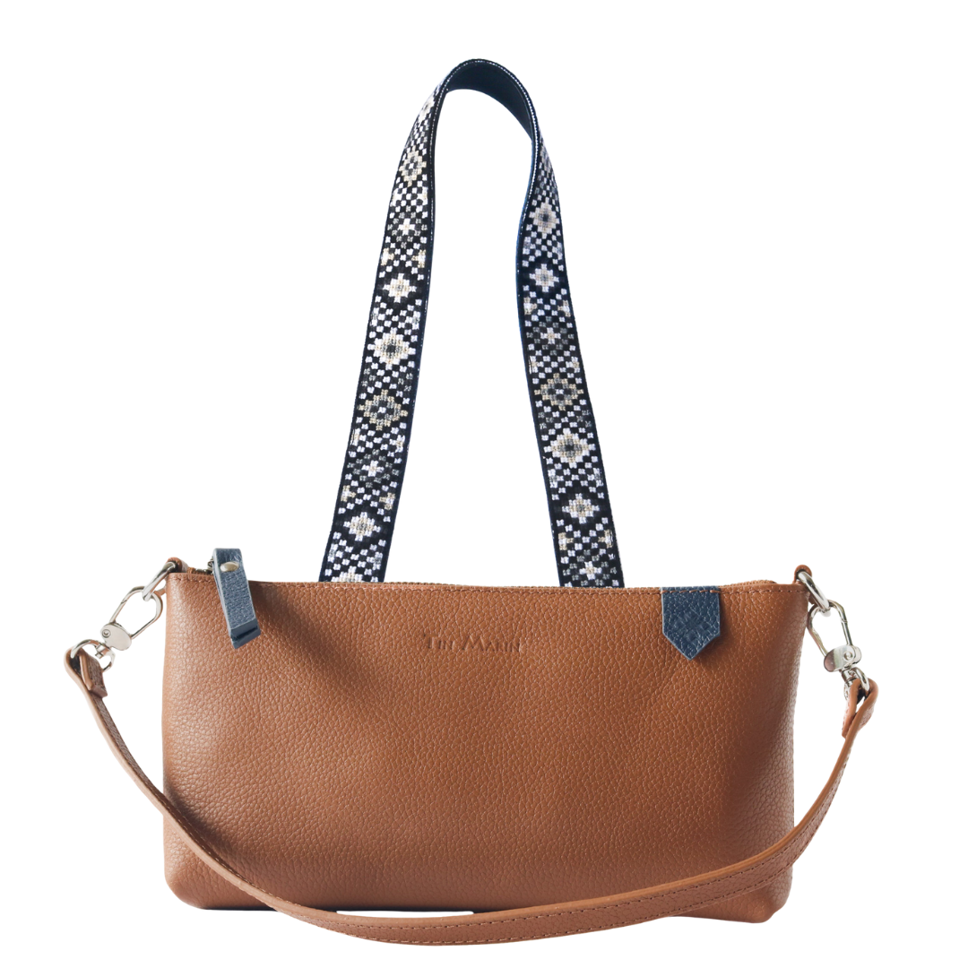 Elia Leather Bag & Mai Woven Strap