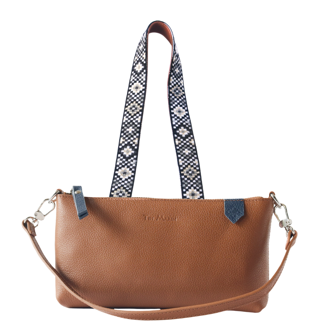 Elia Leather Bag & Mai Woven Strap