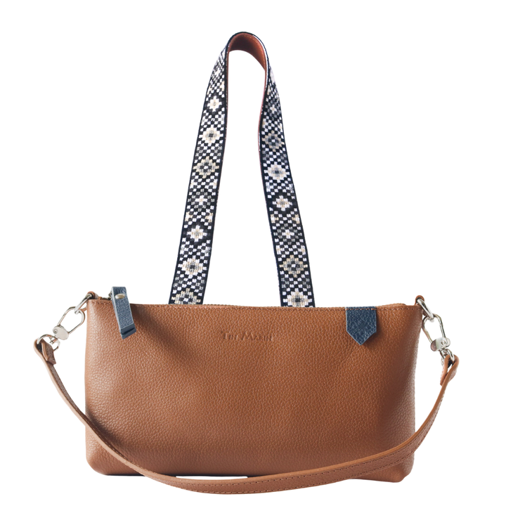 Elia Leather Bag & Mai Woven Strap