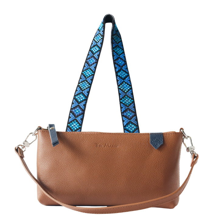 Elia Leather Bag & Mai Woven Strap