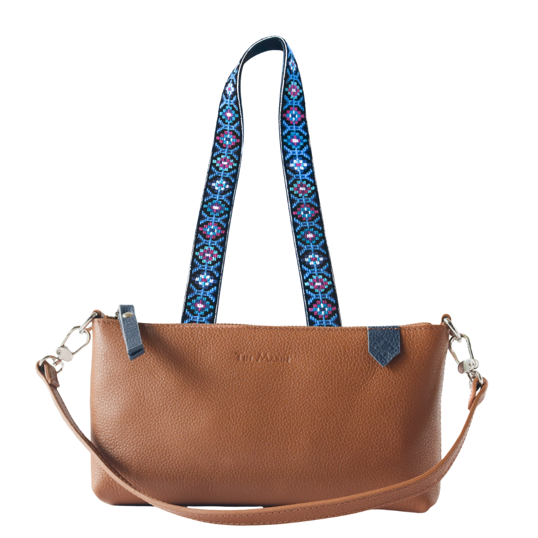 Elia Leather Bag & Mai Woven Strap