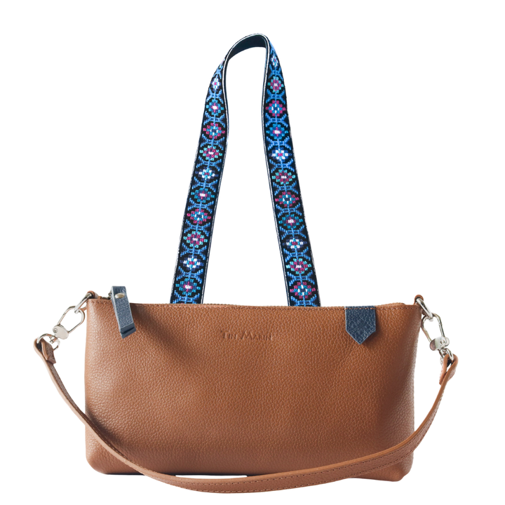 Elia Leather Bag & Mai Woven Strap