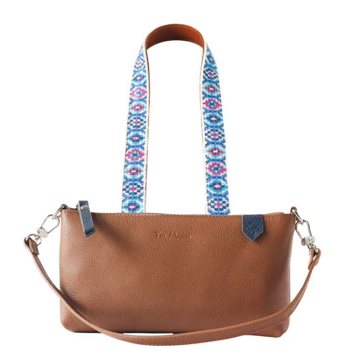 Elia Leather Bag & Mai Woven Strap