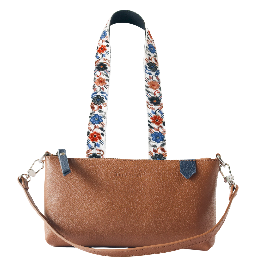 Elia Leather Bag & Mai Woven Strap