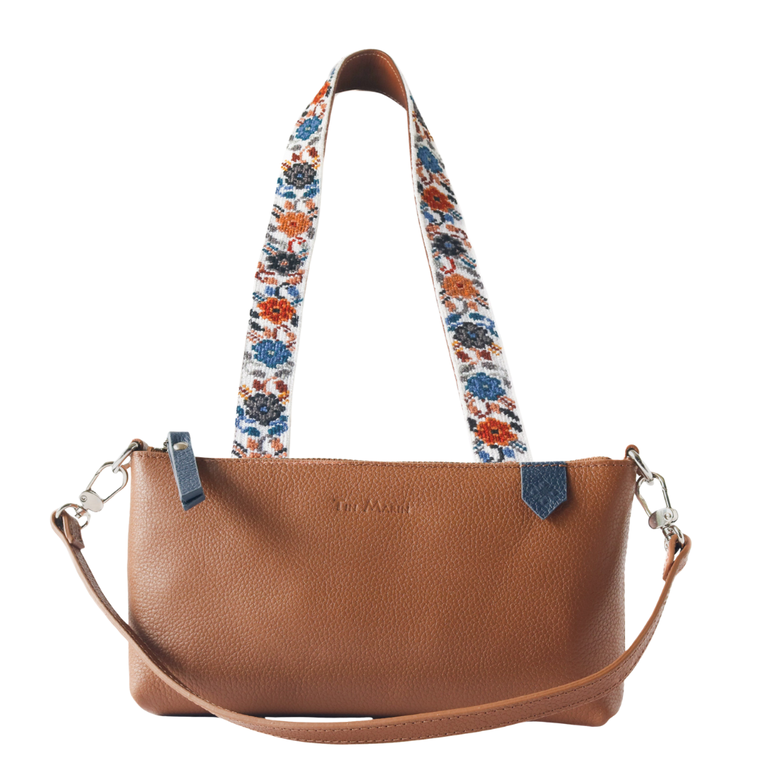 Elia Leather Bag & Mai Woven Strap