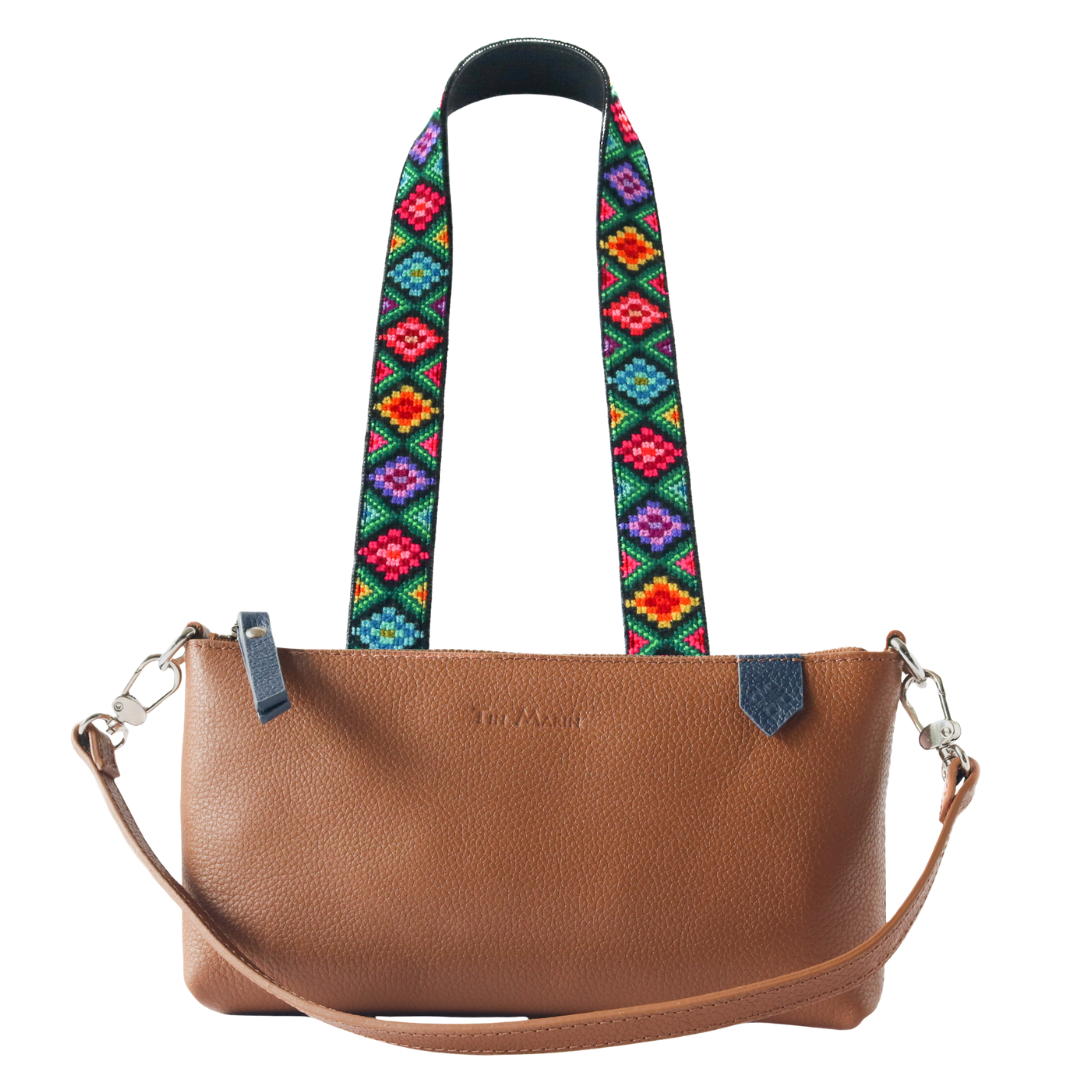 Elia Leather Bag & Mai Woven Strap