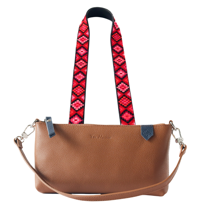 Elia Leather Bag & Mai Woven Strap