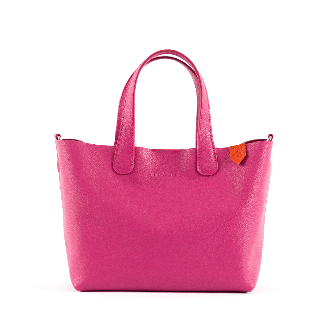 Emma Leather Crossbody Bag - Hot Pink | Artisan Handmade Emma Leather Crossbody Bag - Hot Pink | Artisan Handmade