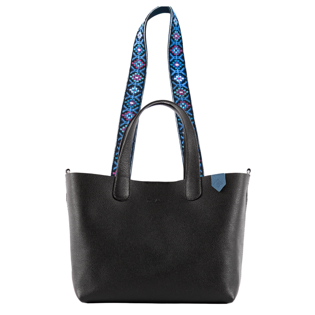 Emma Leather Crossbody Bag & Mai Woven Strap