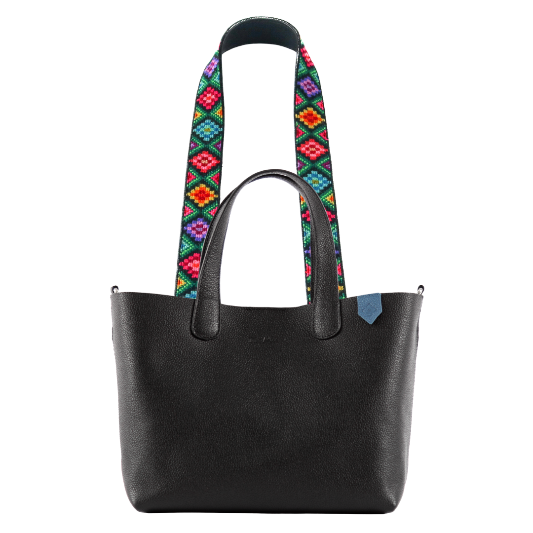 Emma Leather Crossbody Bag & Mai Woven Strap