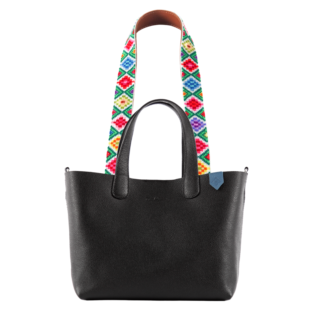 Emma Leather Crossbody Bag & Mai Woven Strap