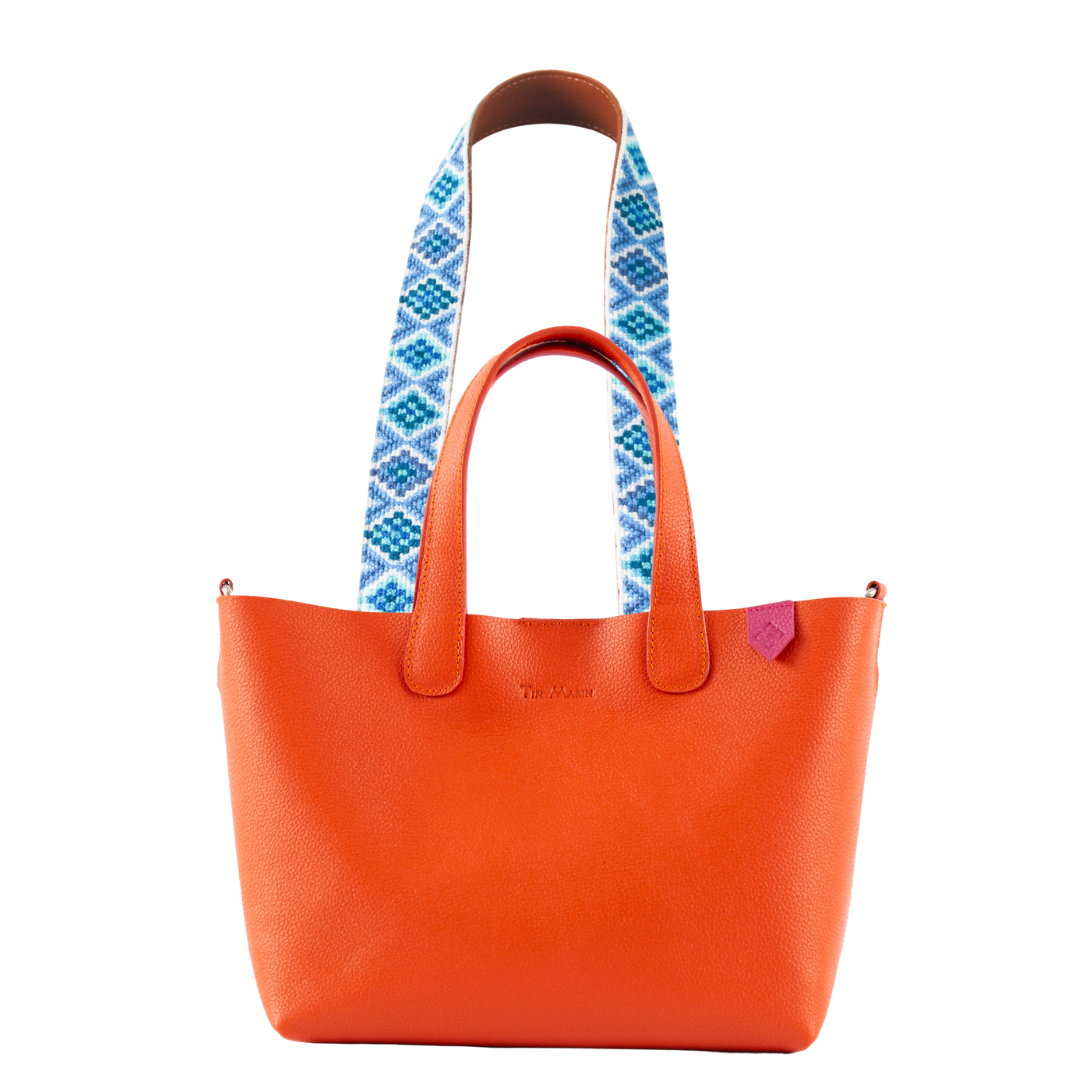 Emma Leather Crossbody Bag & Mai Woven Strap