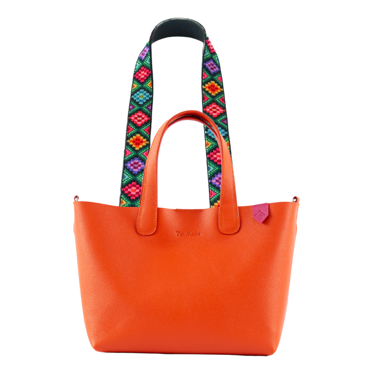 Emma Leather Crossbody Bag & Mai Woven Strap