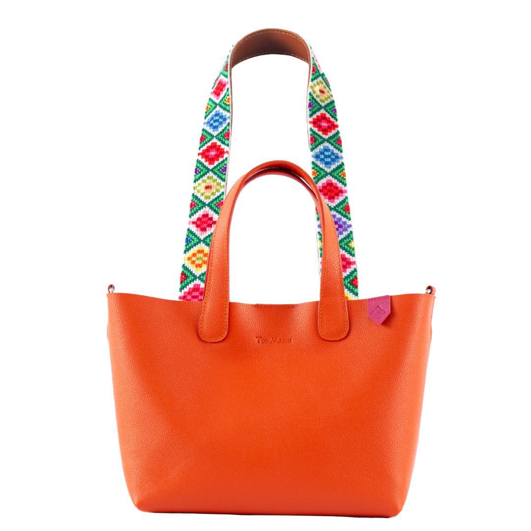 Emma Leather Crossbody Bag & Mai Woven Strap