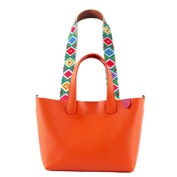 Emma Leather Crossbody Bag & Mai Woven Strap