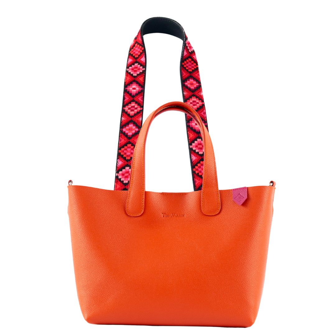 Emma Leather Crossbody Bag & Mai Woven Strap