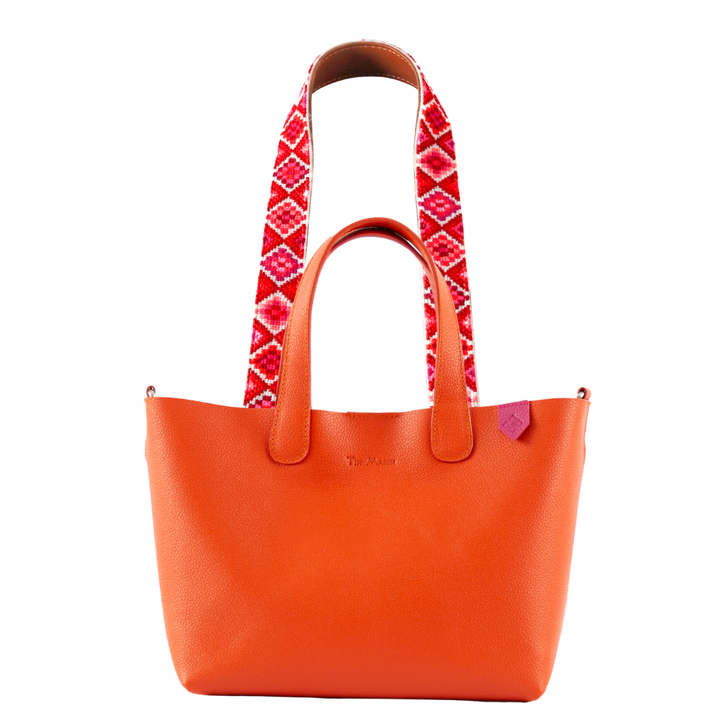 Emma Leather Crossbody Bag & Mai Woven Strap