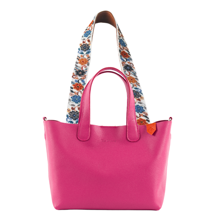 Emma Leather Crossbody Bag & Mai Woven Strap