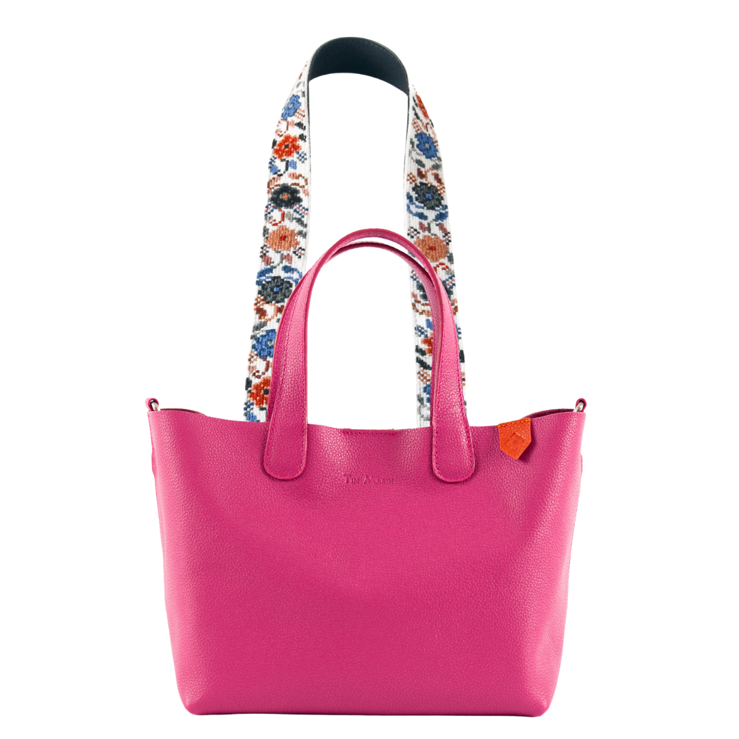 Emma Leather Crossbody Bag & Mai Woven Strap