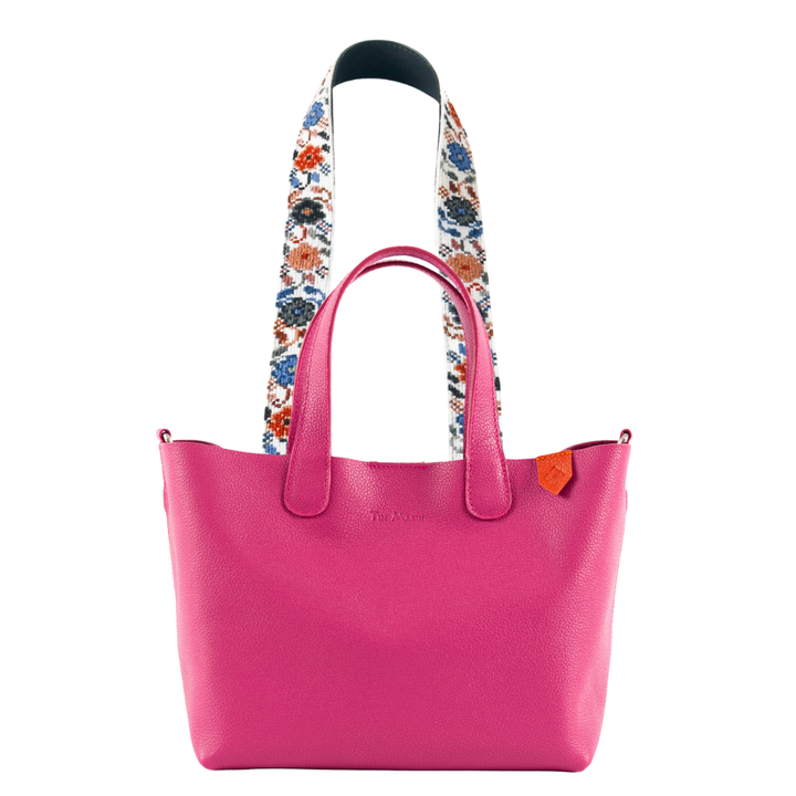 Emma Leather Crossbody Bag & Mai Woven Strap