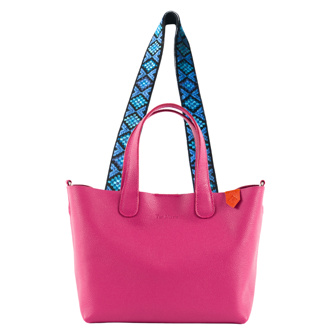 Emma Leather Crossbody Bag & Mai Woven Strap