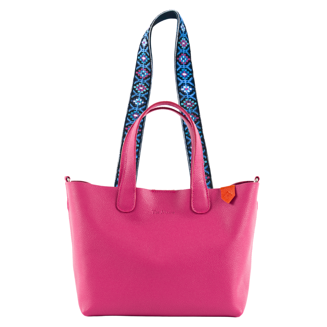 Emma Leather Crossbody Bag & Mai Woven Strap