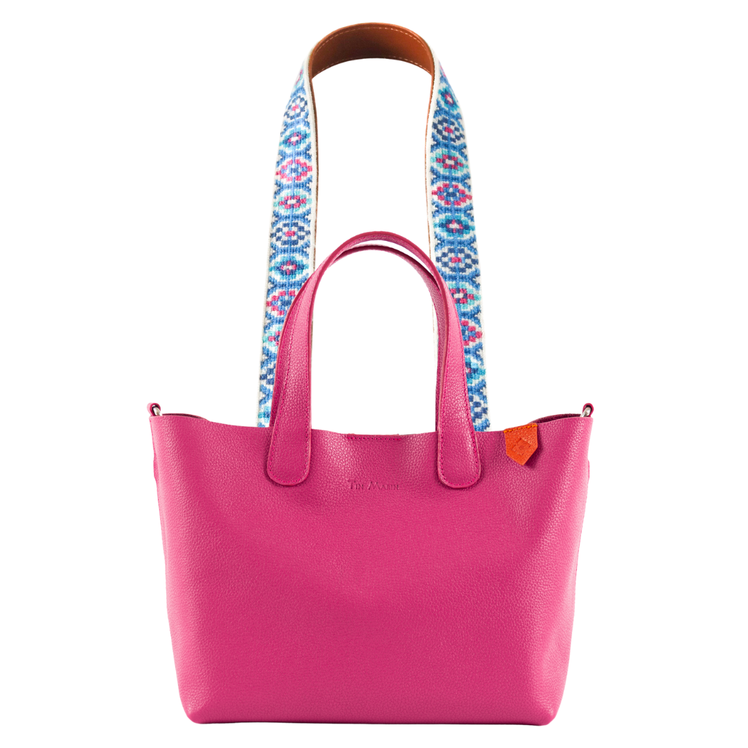 Emma Leather Crossbody Bag & Mai Woven Strap