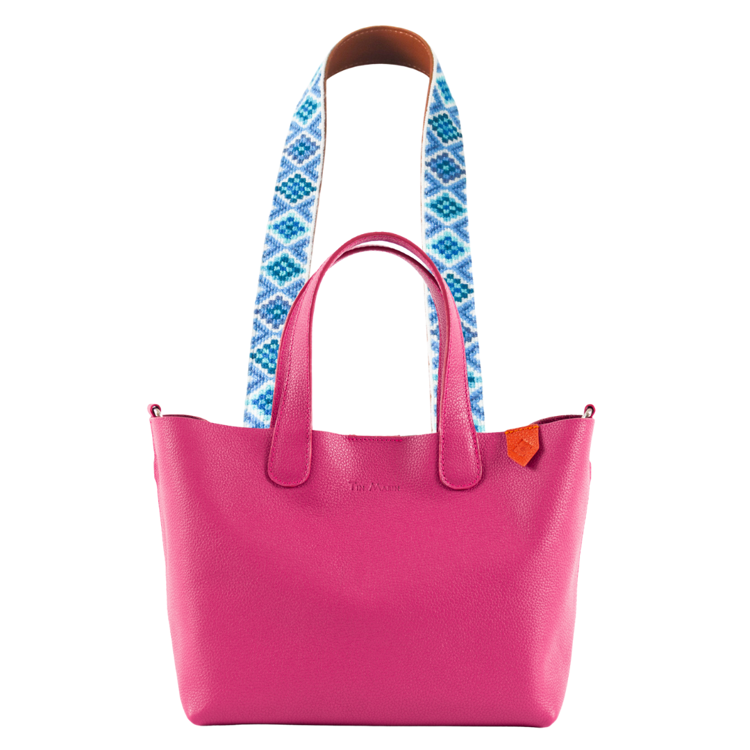 Emma Leather Crossbody Bag & Mai Woven Strap