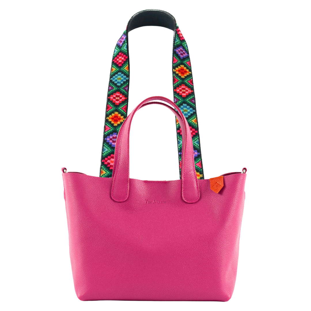 Emma Leather Crossbody Bag & Mai Woven Strap