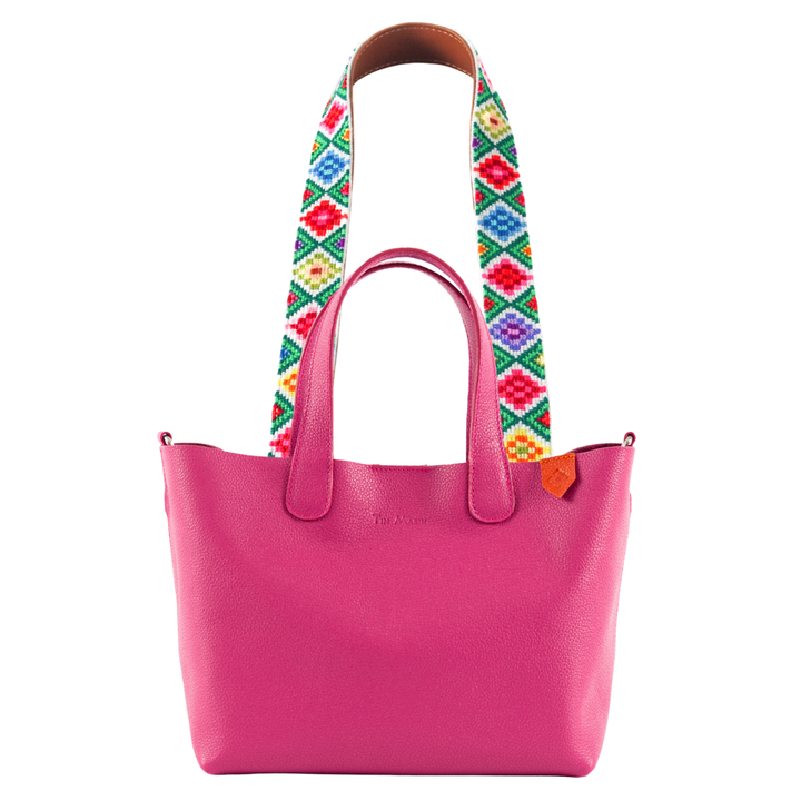 Emma Leather Crossbody Bag & Mai Woven Strap