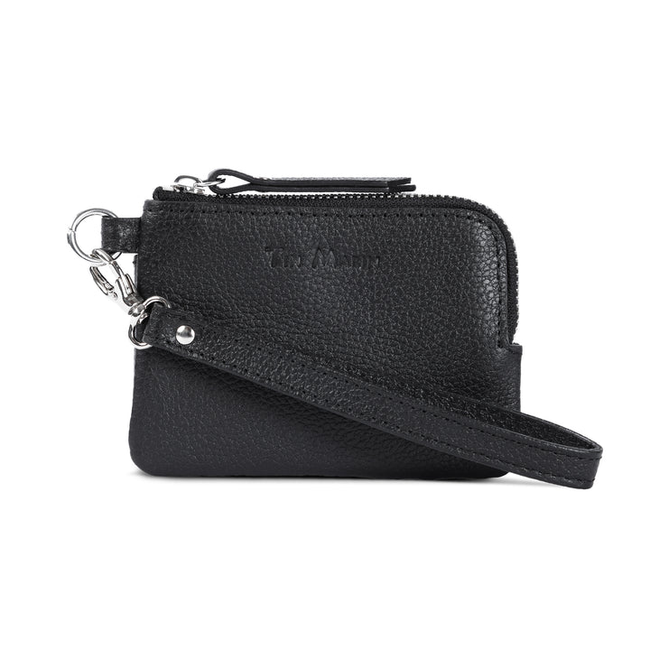 Gina Leather Top Zip Wallet