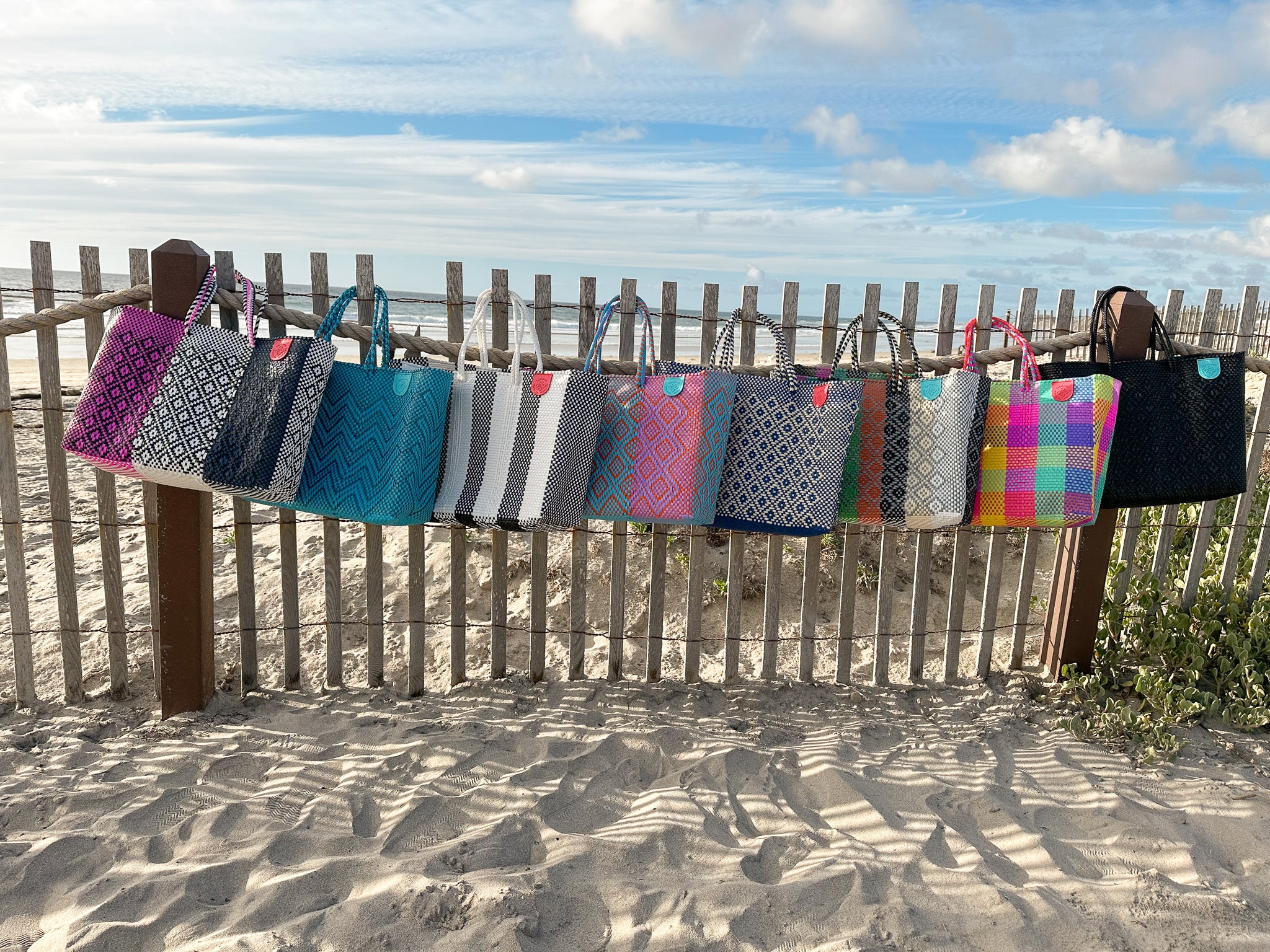 IRENE Mexican handwoven plastic handbag/Summer bag/recycled plastic bag/beach bag/market bag/handmade handbag/recycled selling handbag/mexican tote