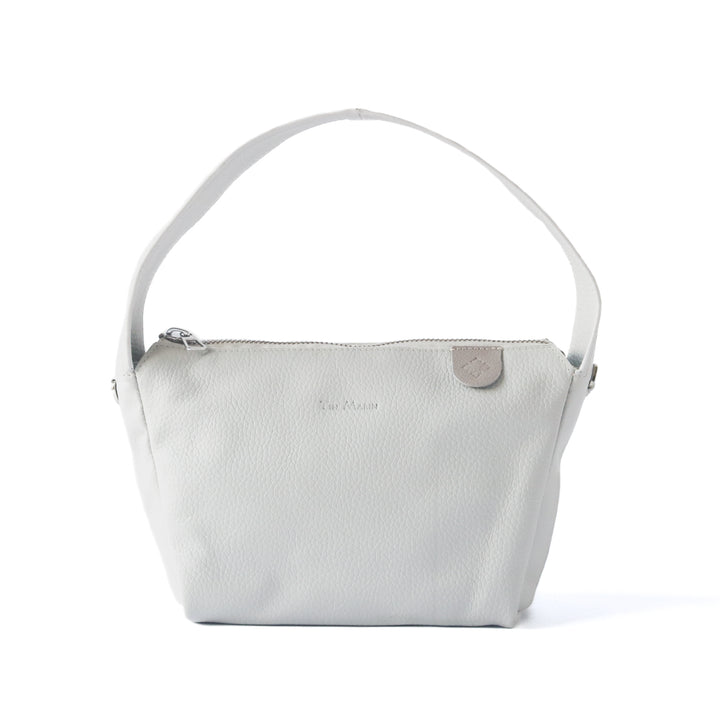 Maina Shoulder Leather Bag - White