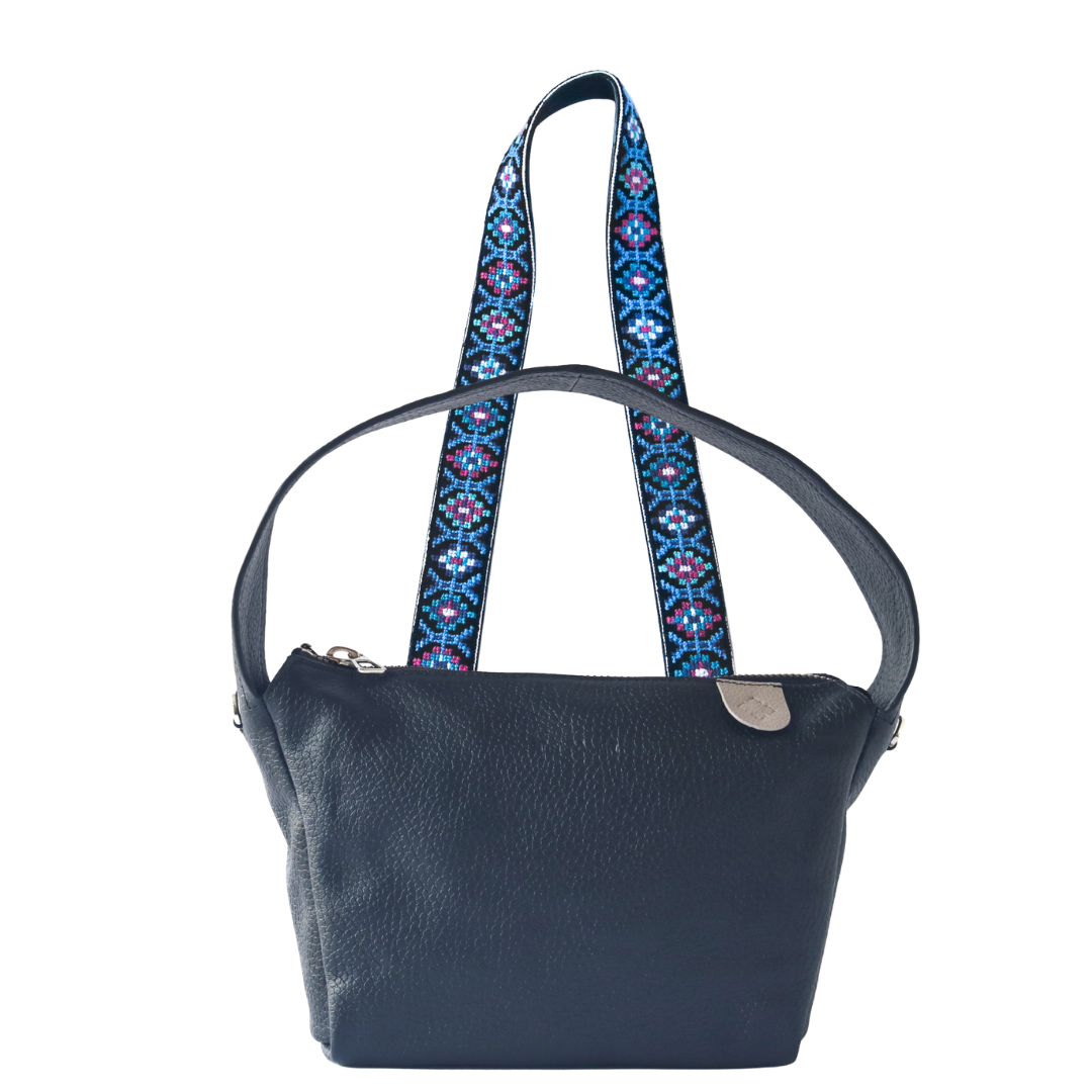 Maina Shoulder Leather Bag & Mai Woven Strap