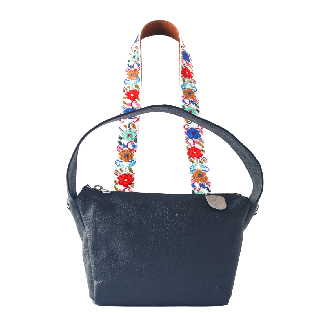 Maina Shoulder Leather Bag & Mai Woven Strap