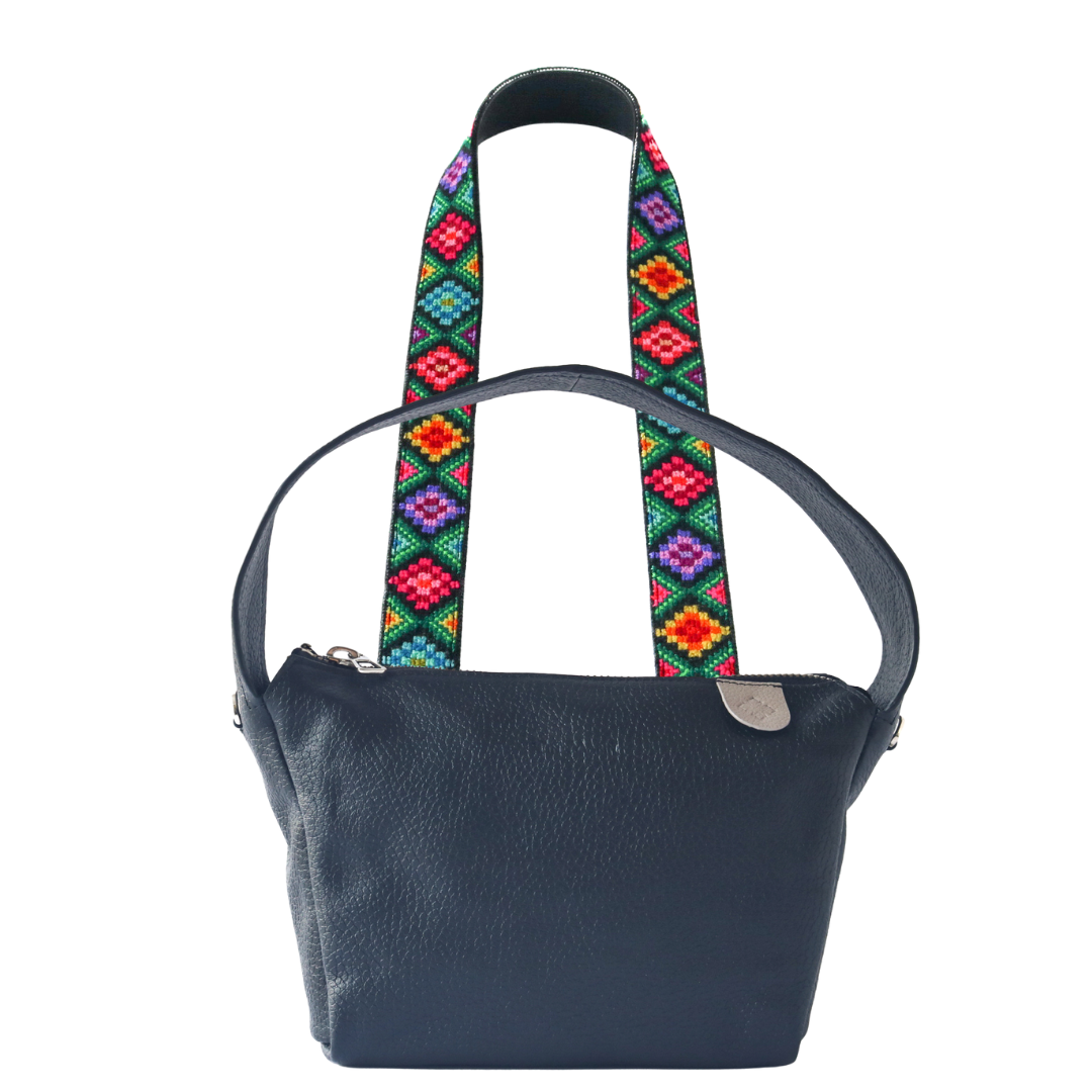 Maina Shoulder Leather Bag & Mai Woven Strap