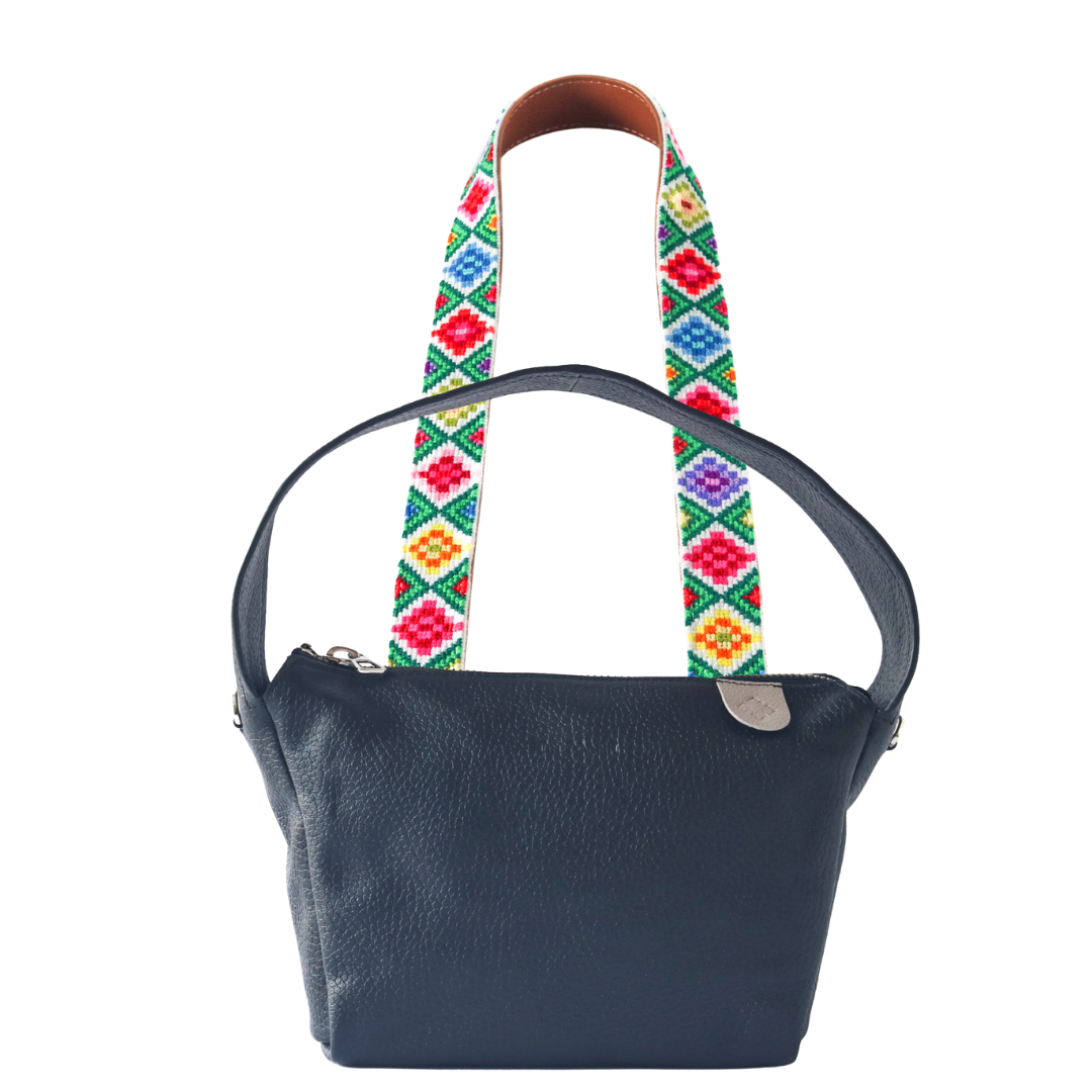 Maina Shoulder Leather Bag & Mai Woven Strap