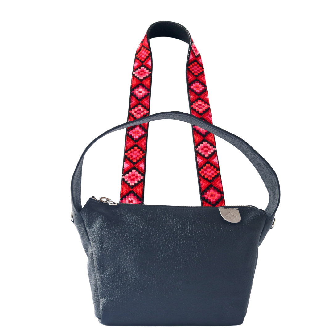 Maina Shoulder Leather Bag & Mai Woven Strap