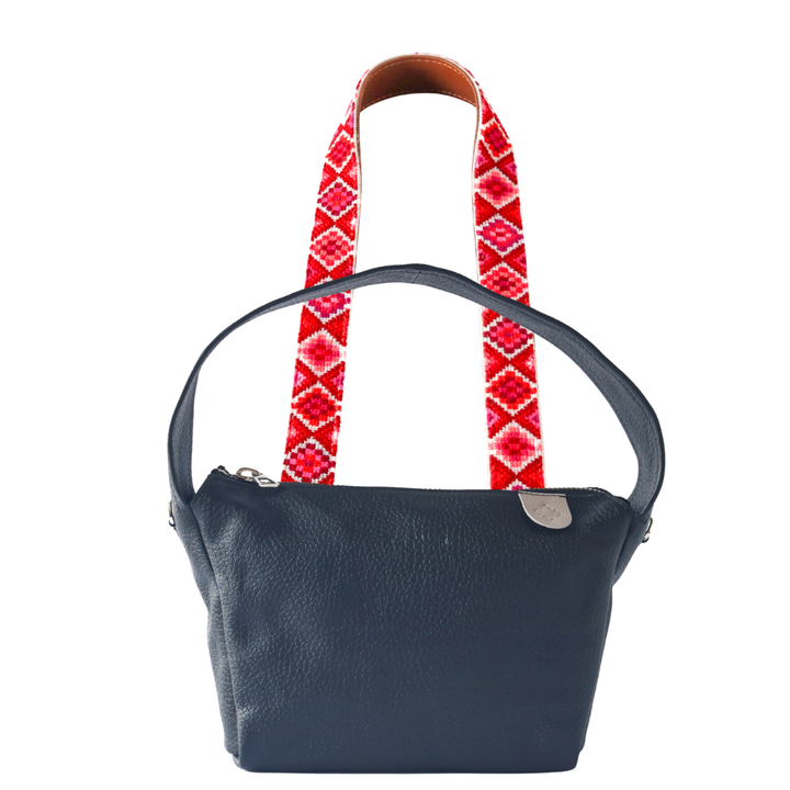 Maina Shoulder Leather Bag & Mai Woven Strap