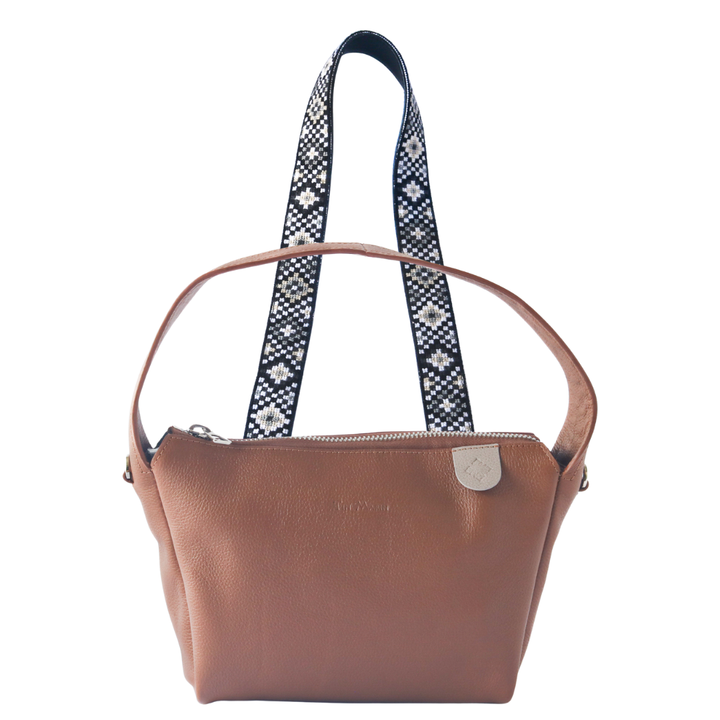 Maina Shoulder Leather Bag & Mai Woven Strap