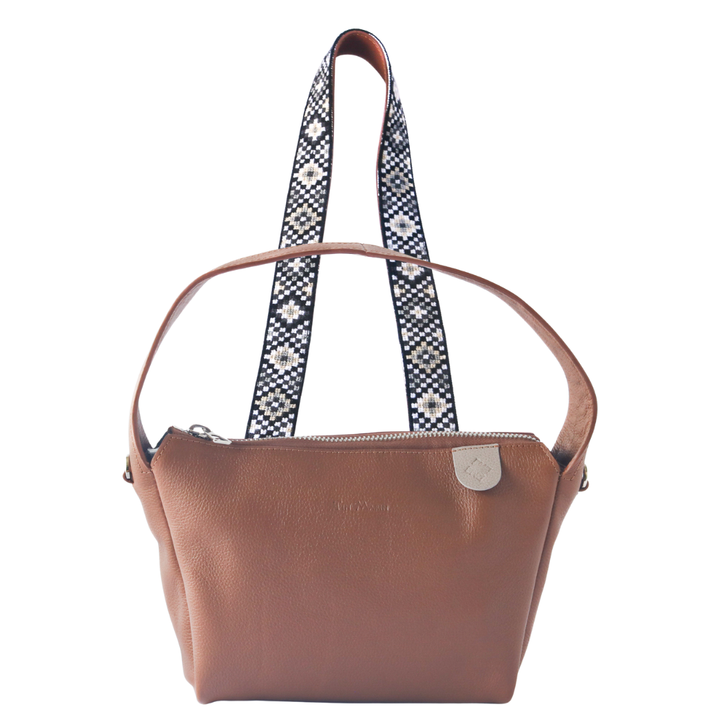 Maina Shoulder Leather Bag & Mai Woven Strap