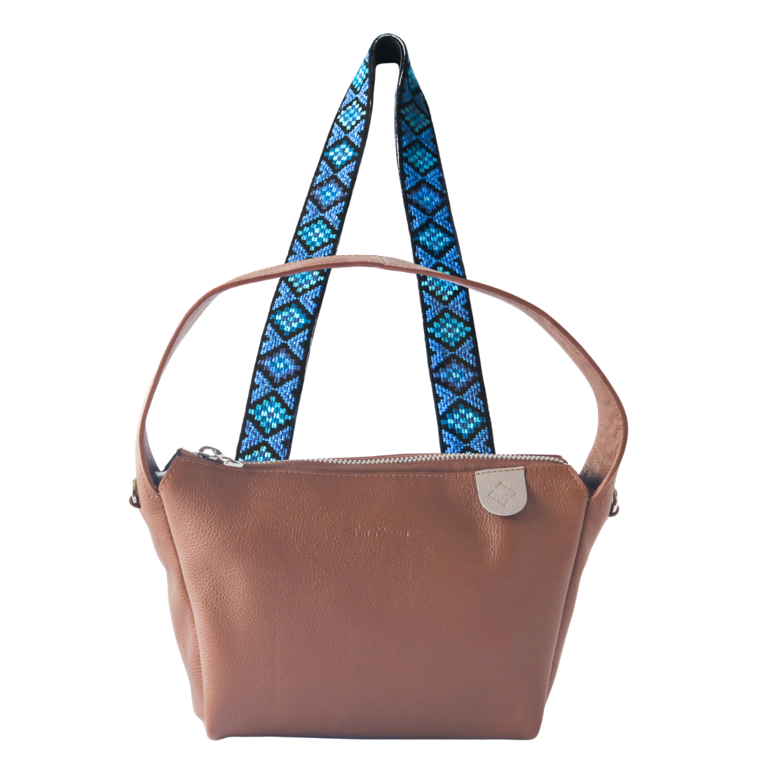 Maina Shoulder Leather Bag & Mai Woven Strap