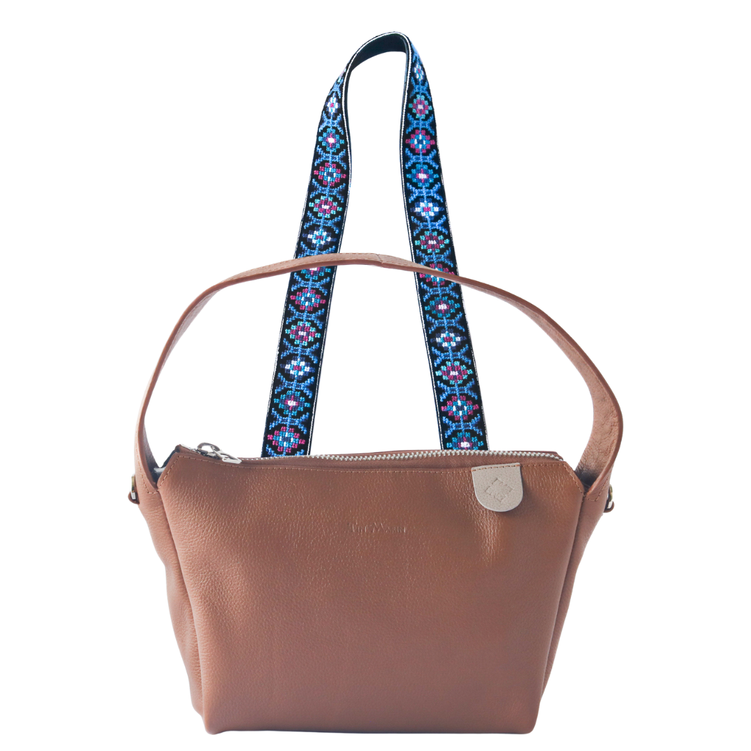 Maina Shoulder Leather Bag & Mai Woven Strap