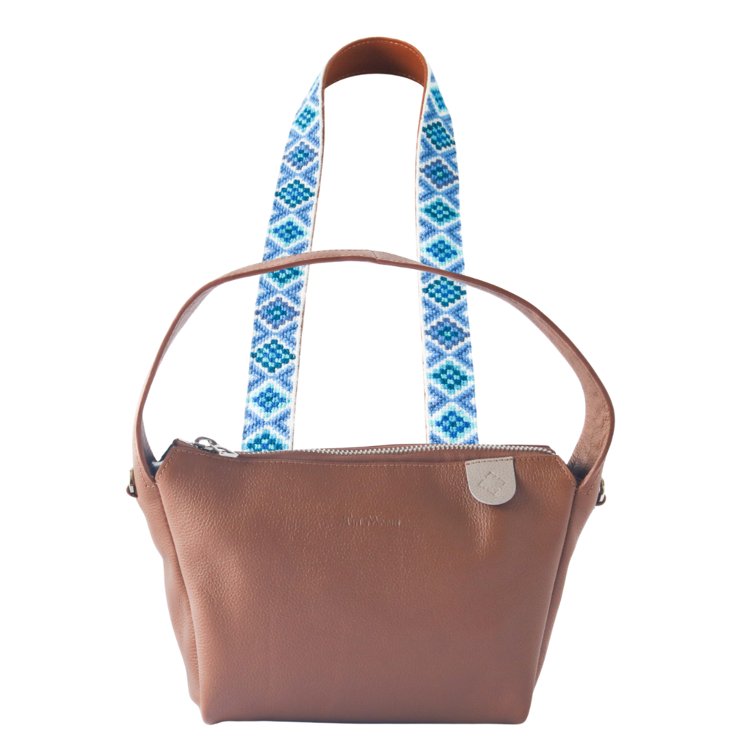 Maina Shoulder Leather Bag & Mai Woven Strap