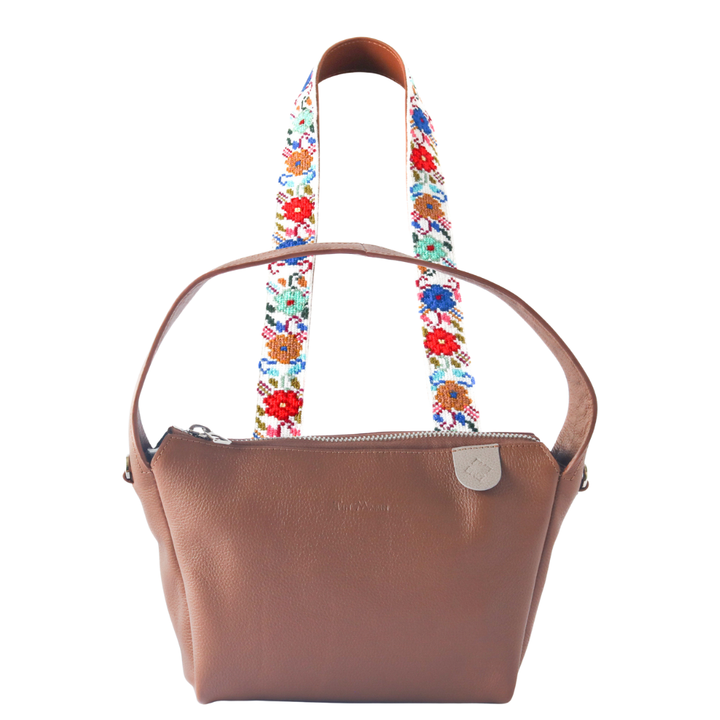 Maina Shoulder Leather Bag & Mai Woven Strap
