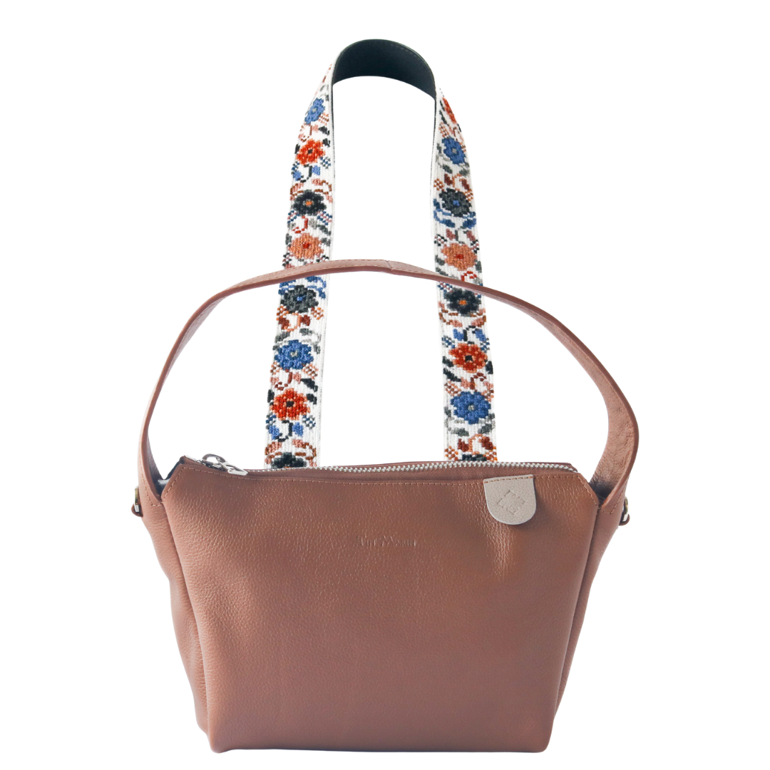 Maina Shoulder Leather Bag & Mai Woven Strap